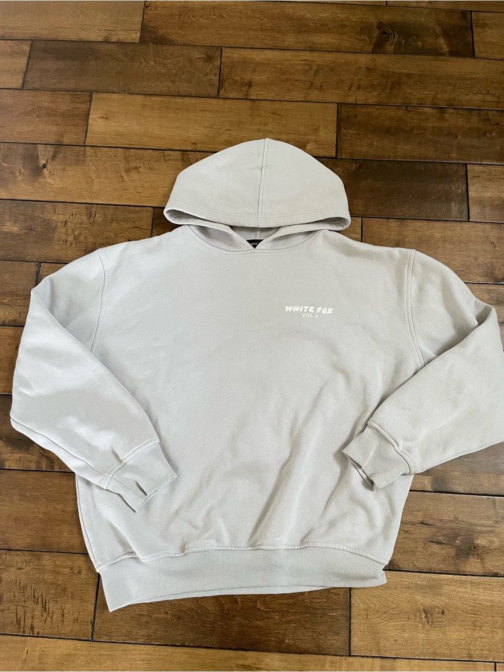 White Fox Hoodie Size S/M